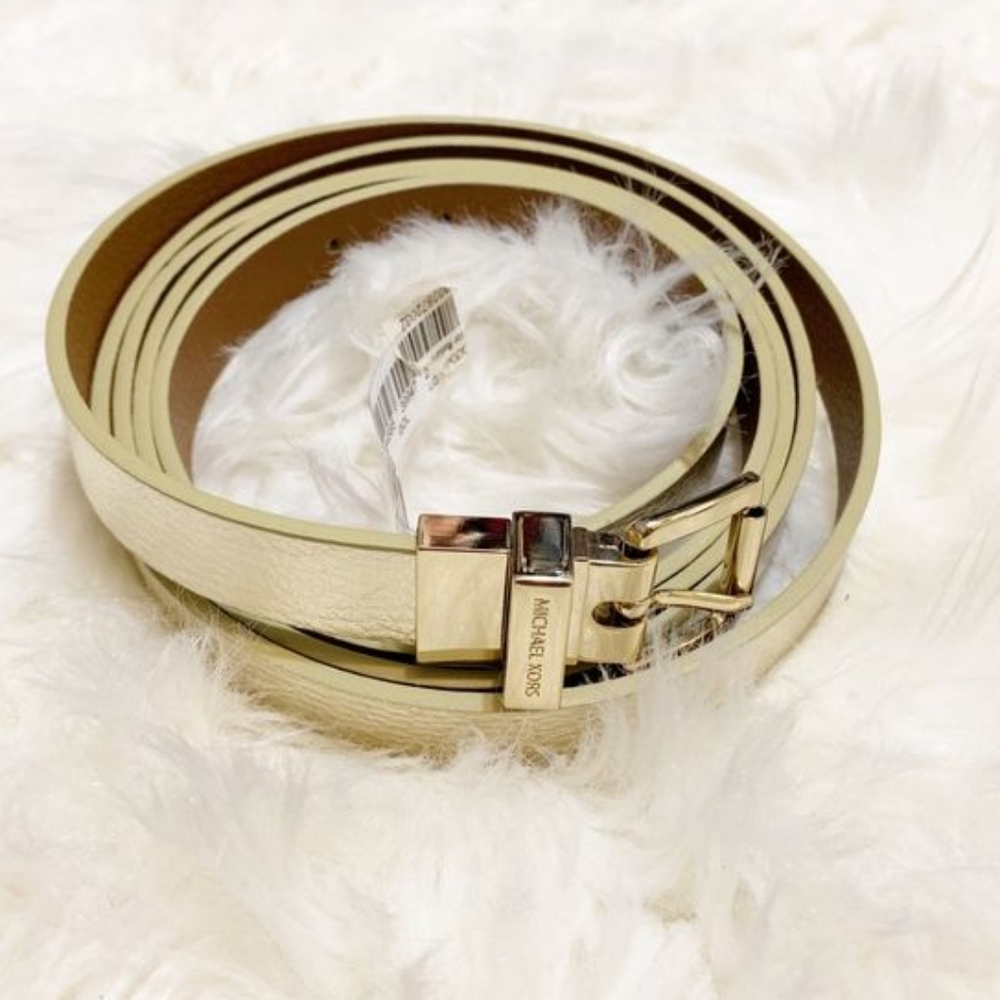 Michael Kors Wraparound Double Wrap Gold Belt US Small Medium